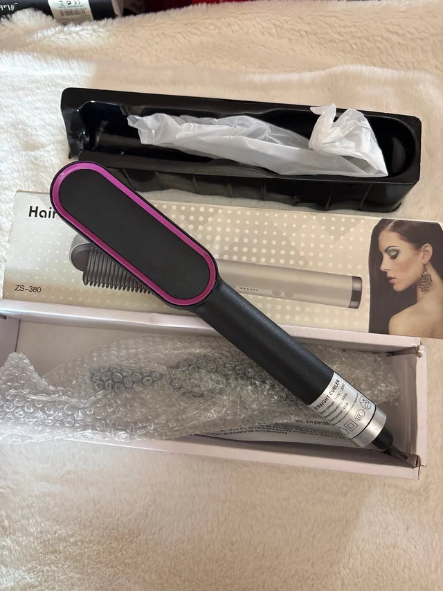 Brosse lissante professionnelle ZS-380 pour le lissage des cheveux